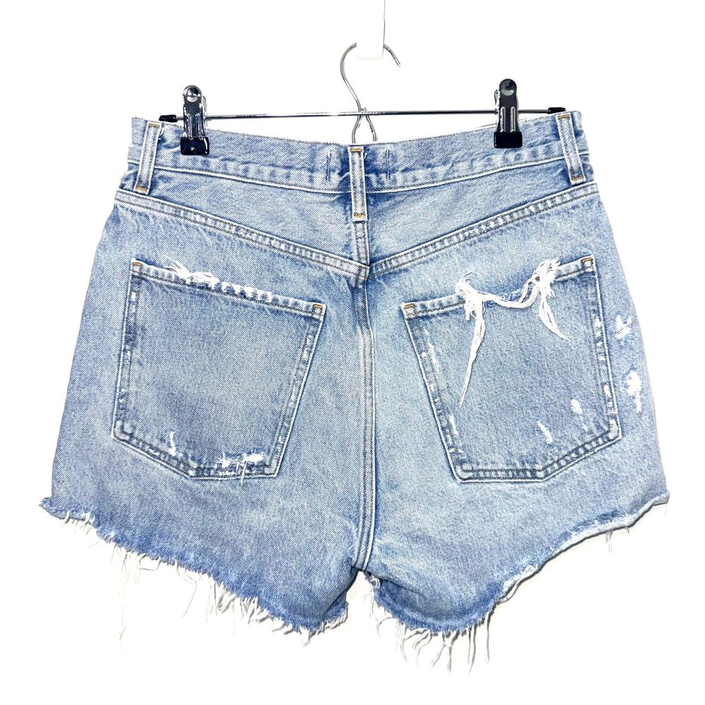 Agolde Dee Distressed Denim Short - 29 - Picture 3 of 7
